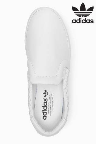 adidas Originals White Court Vantage Slip On